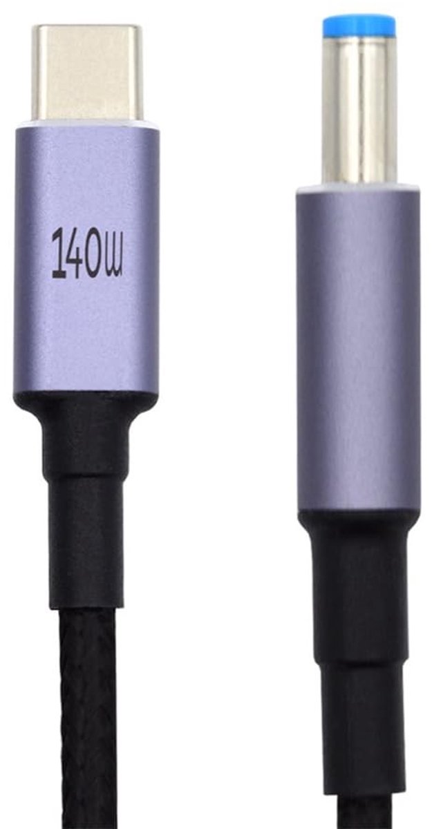 SolidKeus - Type C naar DC Oplaadkabel 1.8m 100W