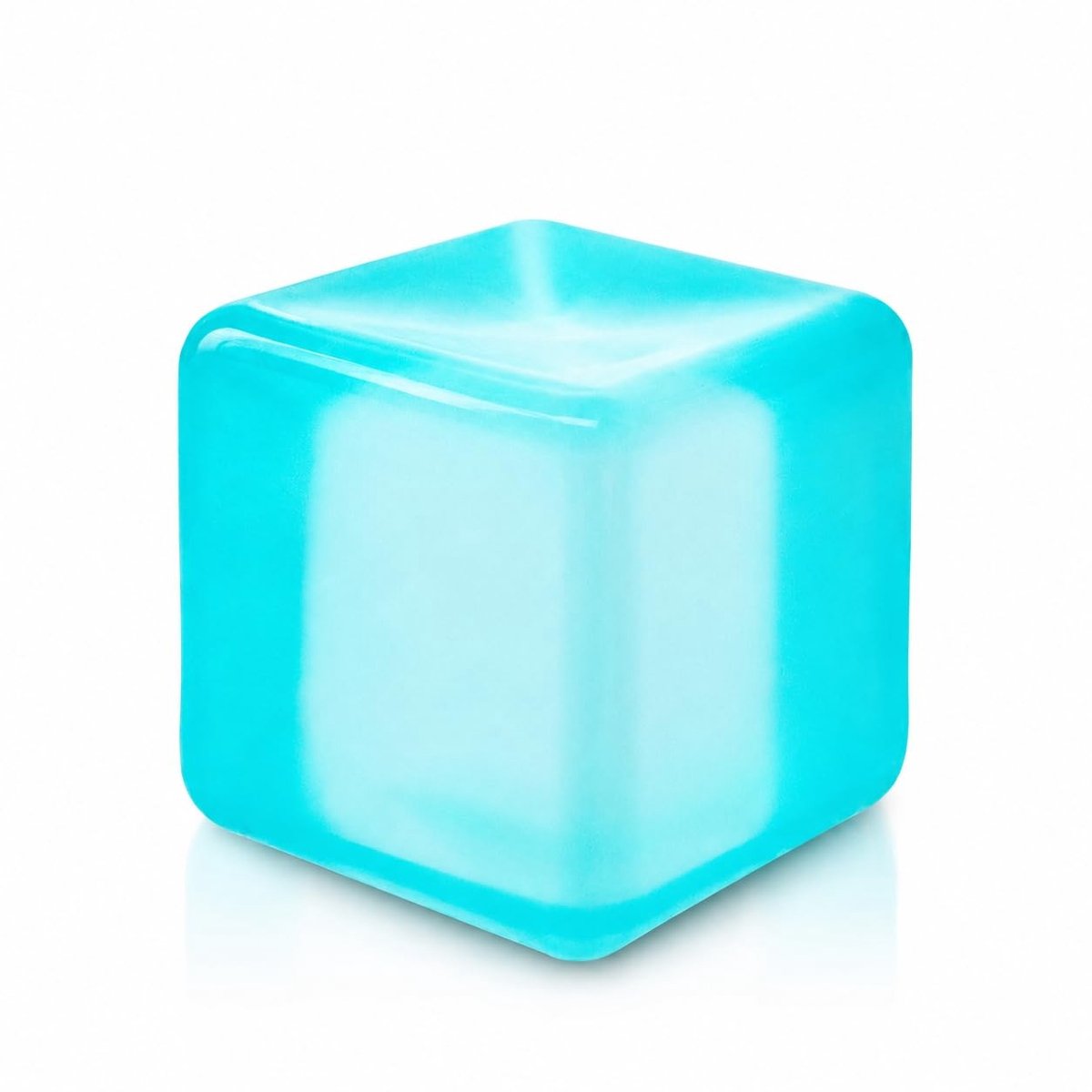 SolidKeus - Squeeze Speelgoed in Unieke IJsblokvorm (Blauw)