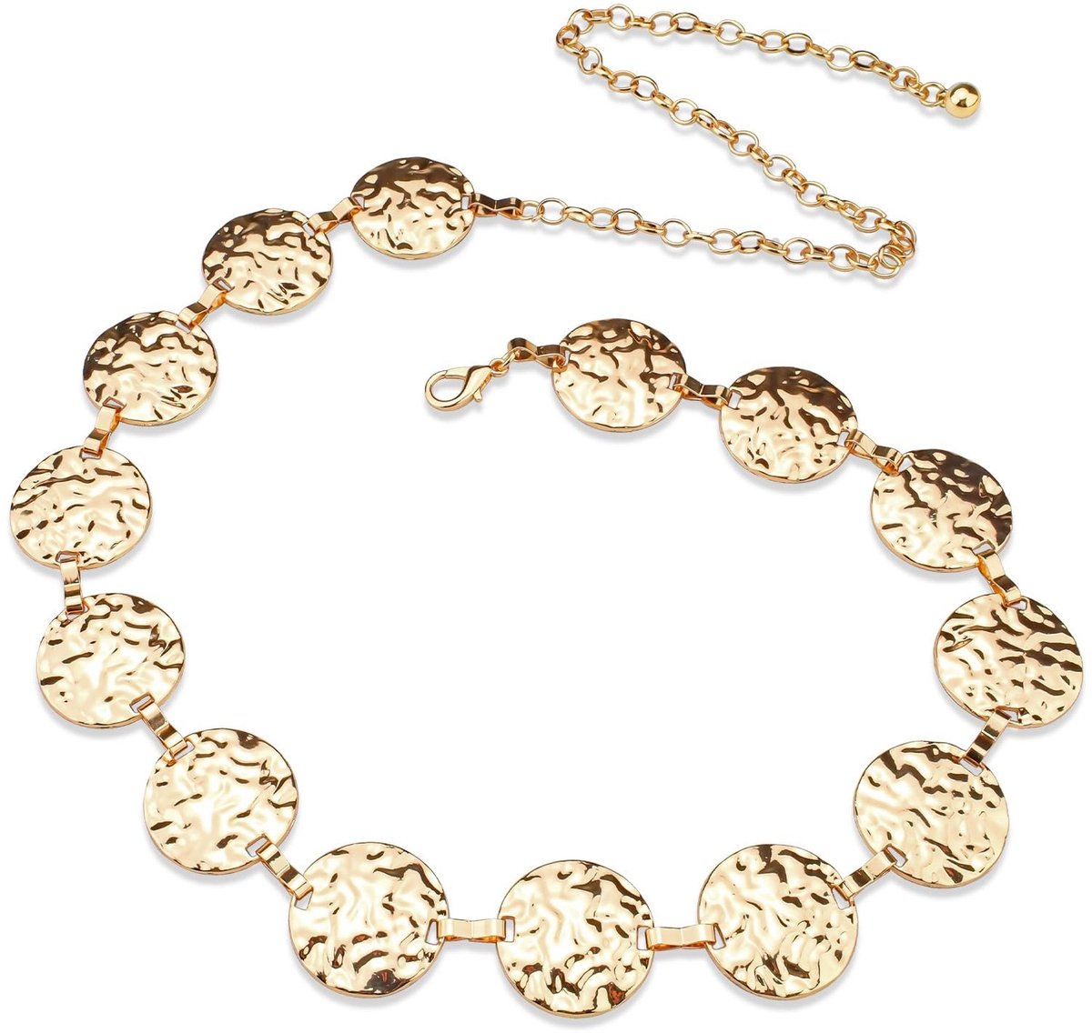 SolidKeus - Decoratieve Gouden Ketting Tailleband voor Dames