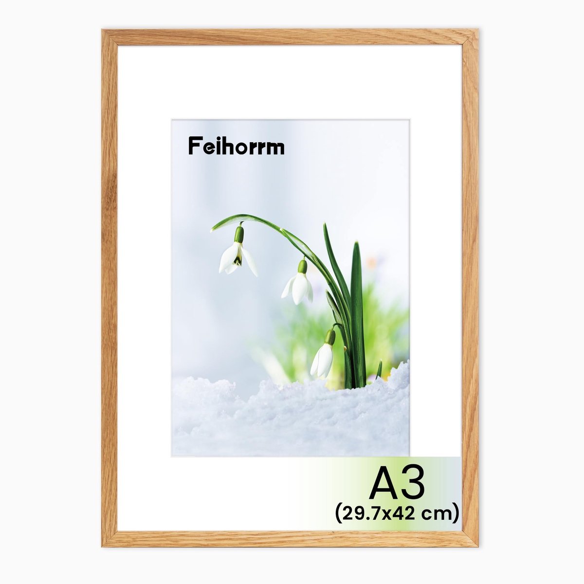 SolidKeus - Houten Fotolijst A3 met Veilig Glas