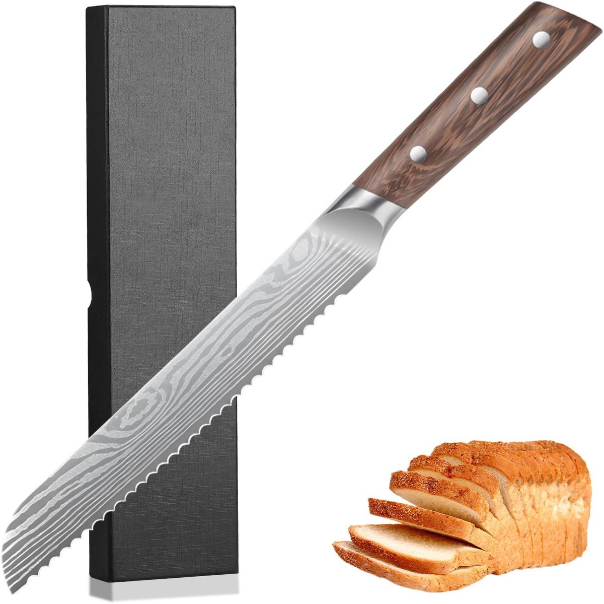 SolidKeus - Professioneel Broodmes 20 cm met Ergonomisch Handvat
