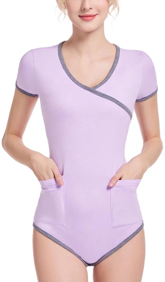 SolidKeus - Dames Bodysuit Jumpsuit met V-hals