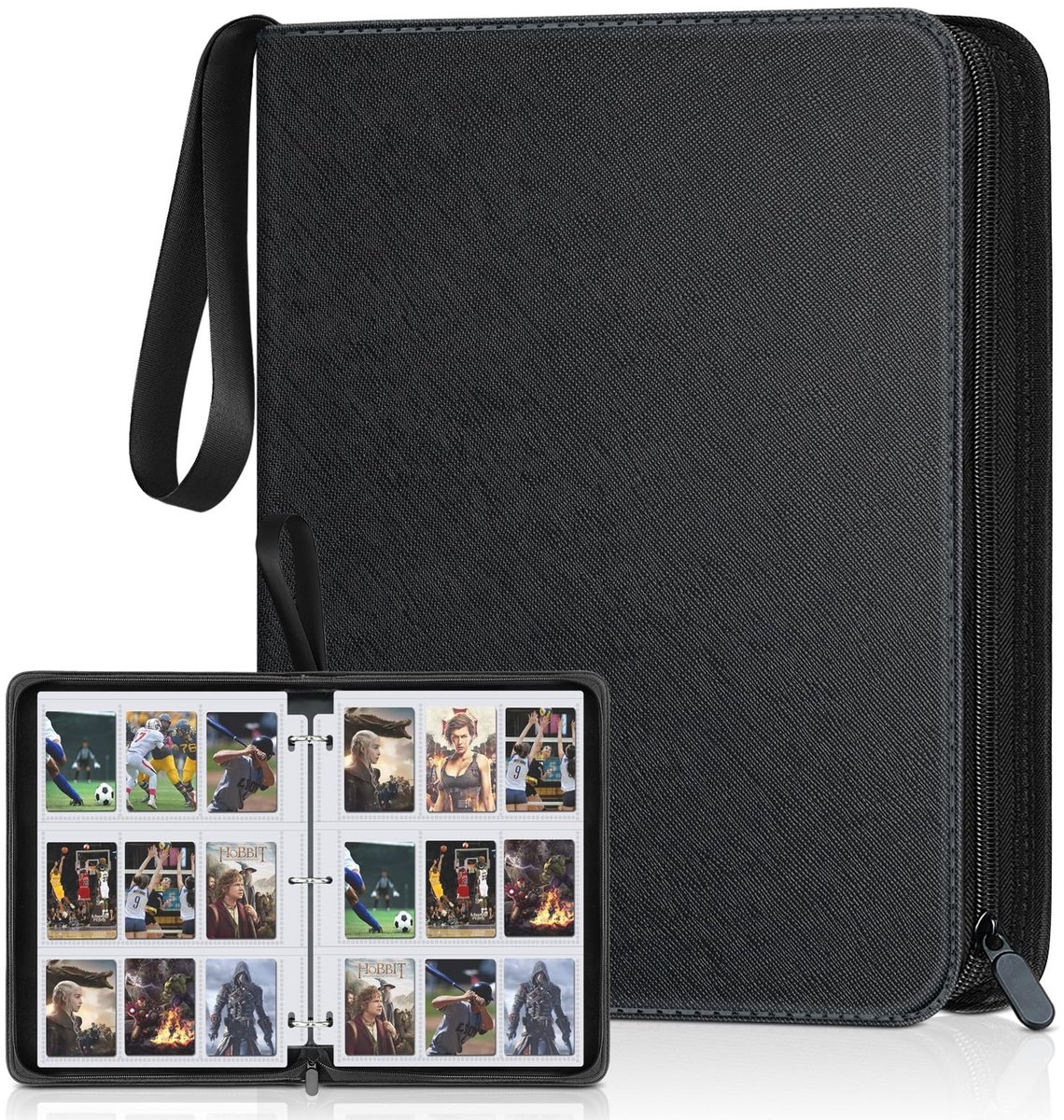 SolidKeus - 900 Pockets Trading Card Folder met 3 Ring Binders