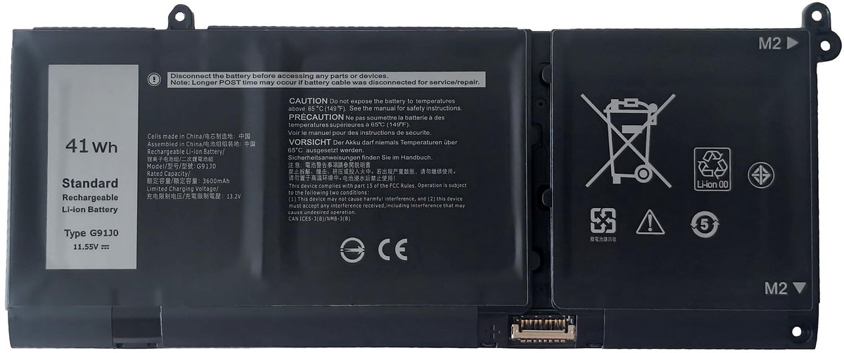 SolidKeus - G91J0 Accu voor Dell Inspiron 15 en Latitude 13 Series