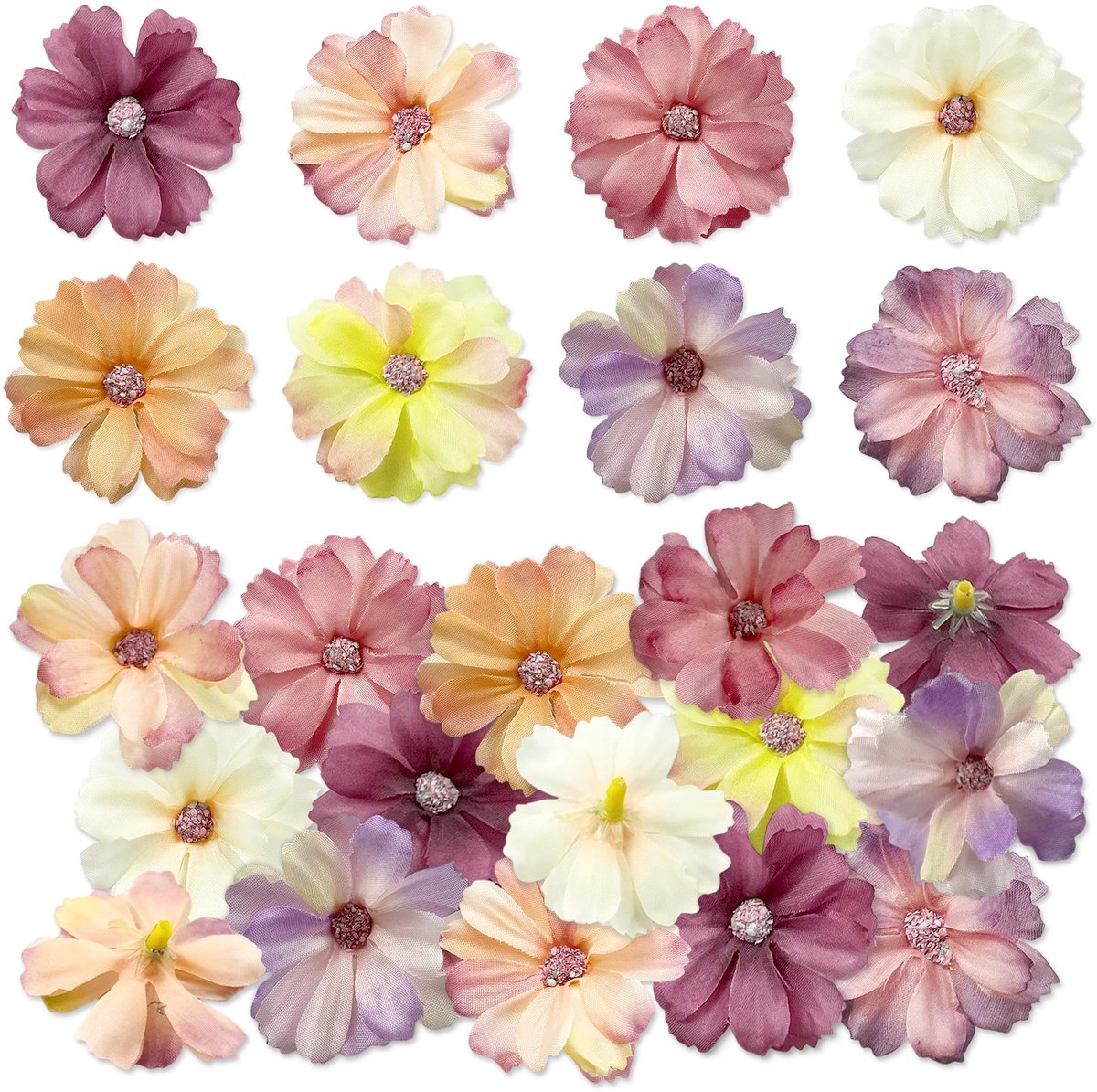 SolidKeus - 80 Stuks Mini Kunstbloemen voor Decoratie