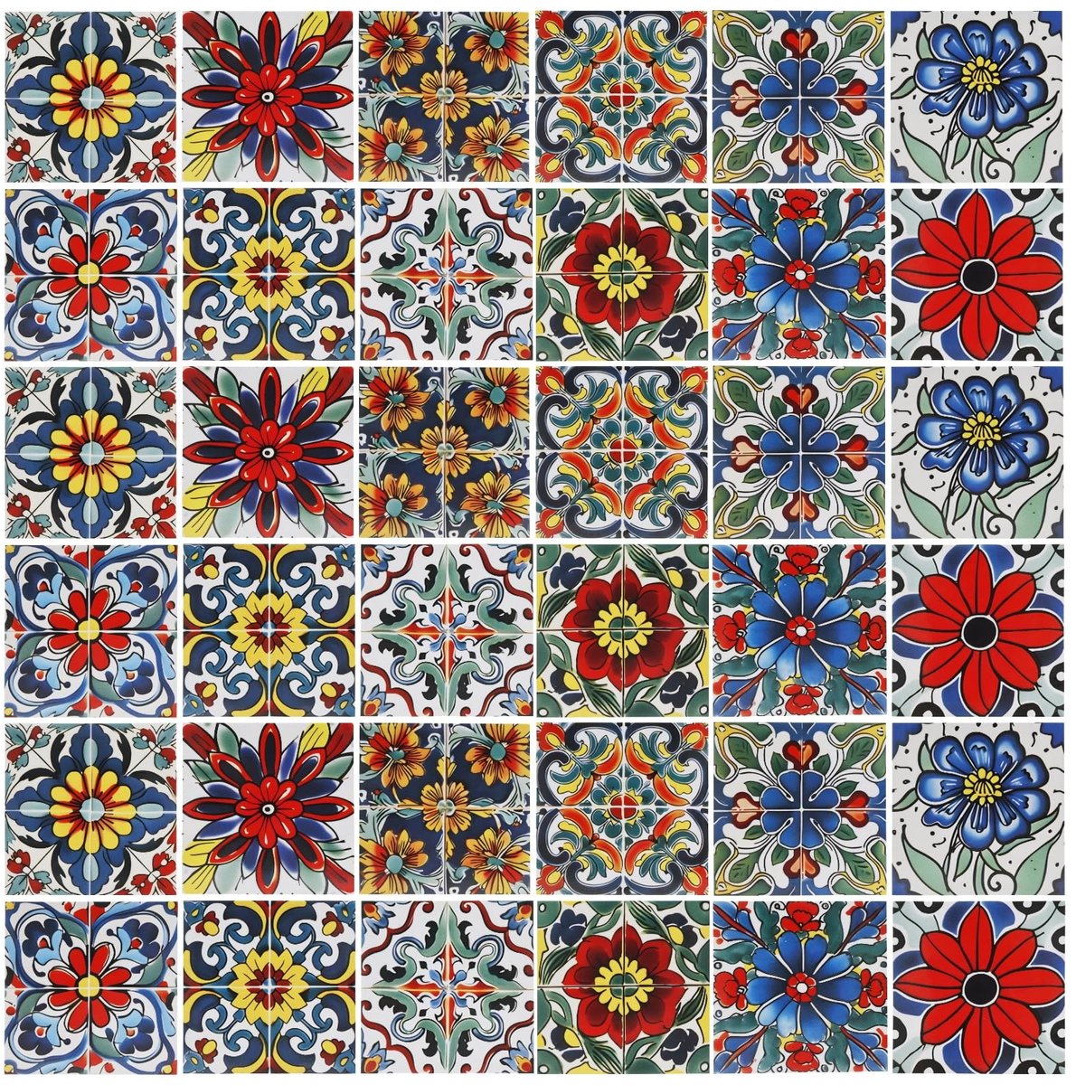 SolidKeus - Set van 36 Verwijderbare Muurstickers in Aquarelstijl