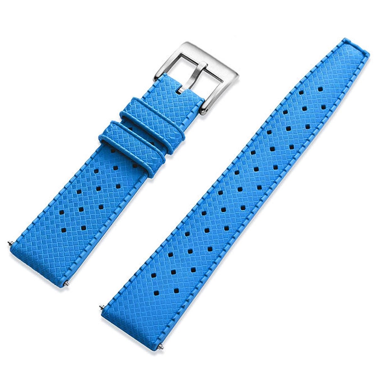 SolidKeus - Tropical FKM Rubber Horlogeband met Snelle Bevestiging