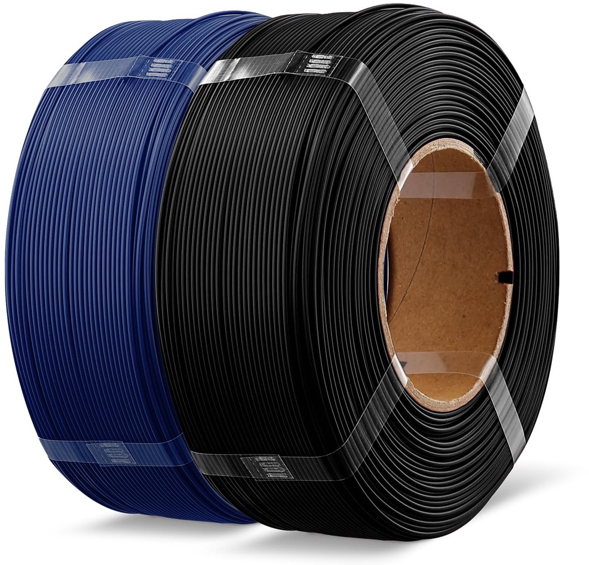 SolidKeus - PLA+ Spool-less Filament Navulset Zwart en Blauw