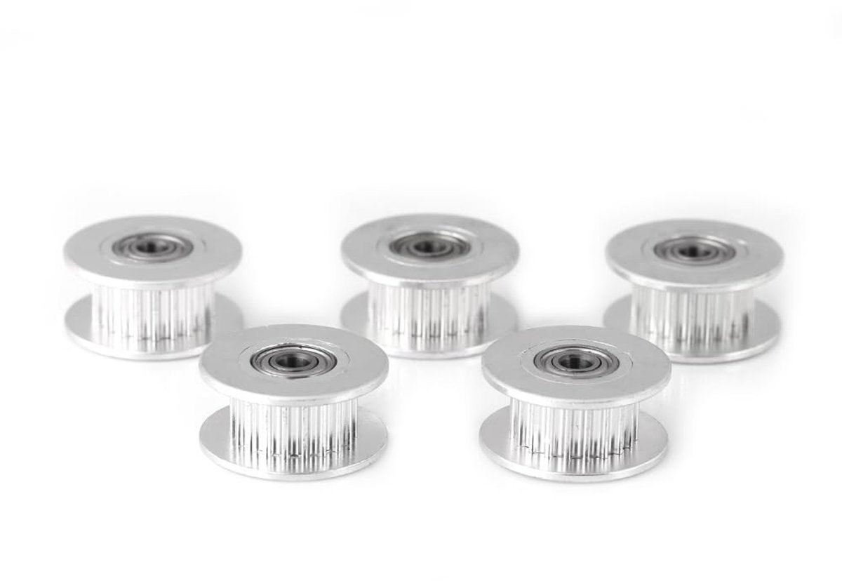 SolidKeus - Set van 5 Aluminium Timing Belt Pulleys voor 3D Printer