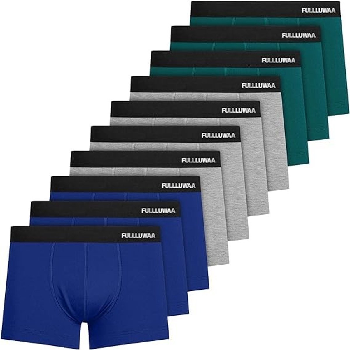 SolidKeus - Set van 10 Heren Boxer Shorts Retro Katoen