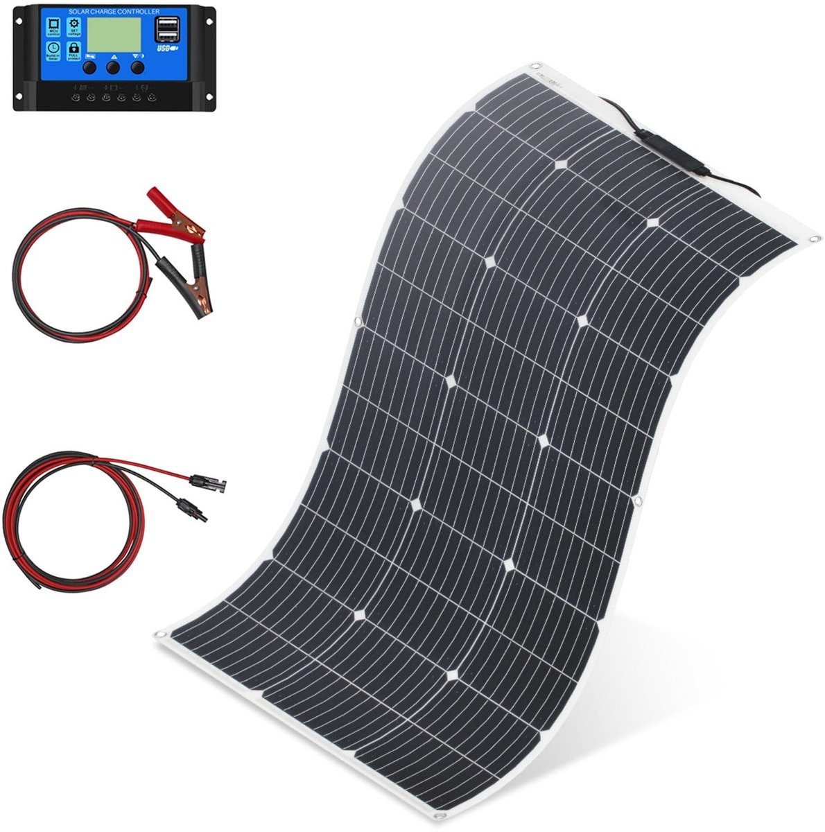 SolidKeus - 100W Flexibel Monokristallijn Zonnepaneel