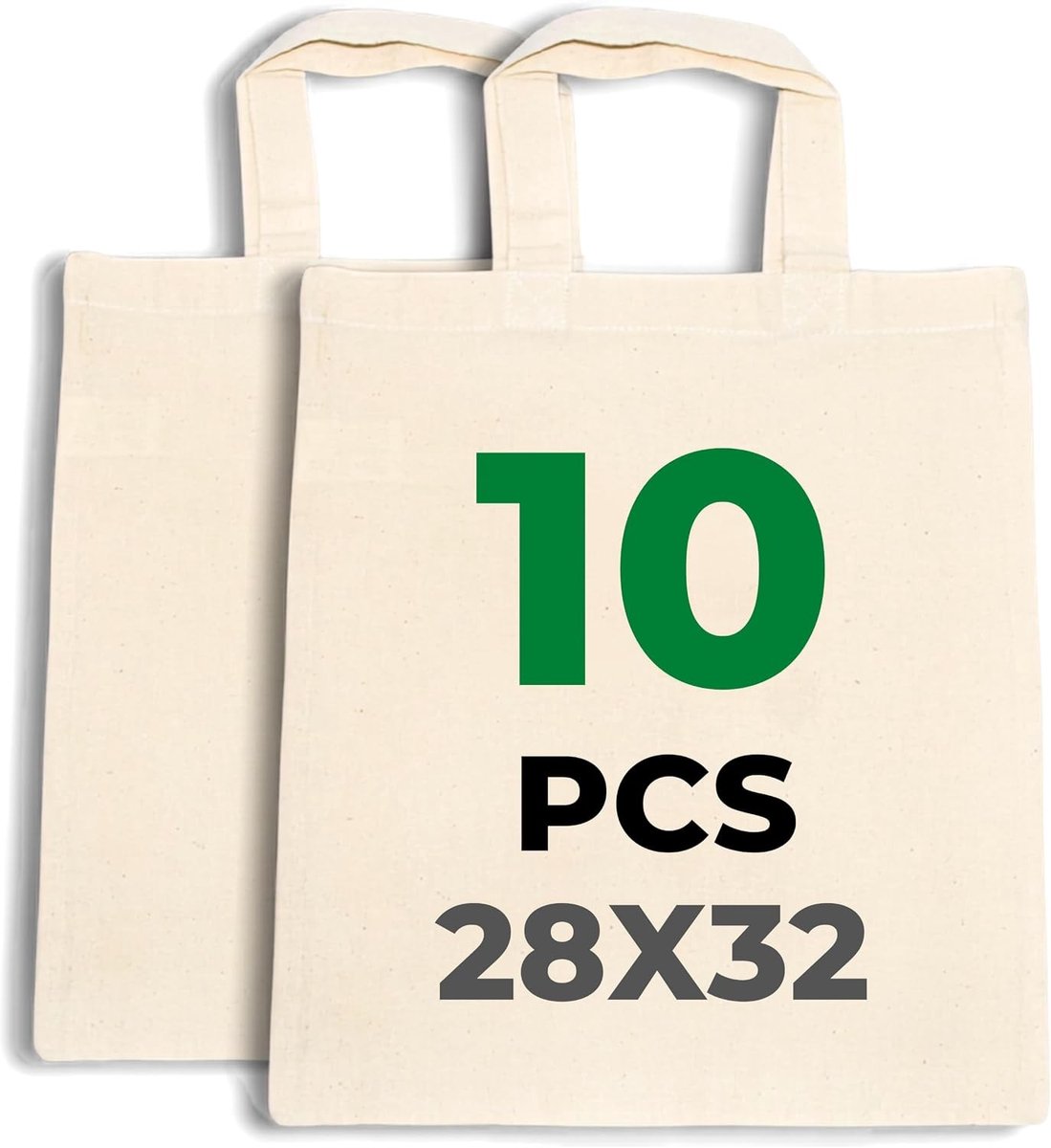 Premium Katoenen Tas - Natuurlijk Katoen - Compact Formaat - Geschikt om te Beschilderen - Voor Creatieve Projecten