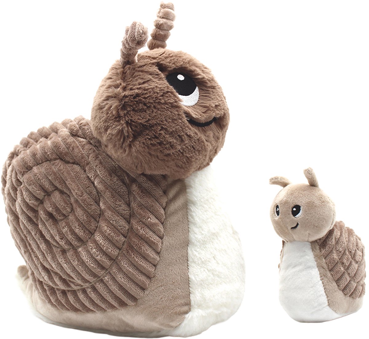 Les Ptipotos Speedou The Snail Knuffel - Brown