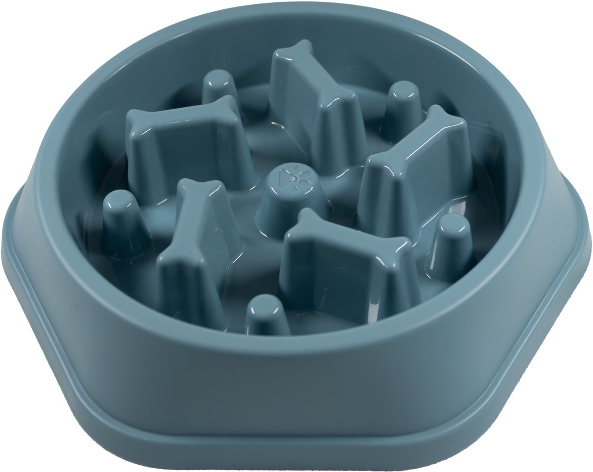 Snuffelfun Slowfeeder voerbak hond blauw