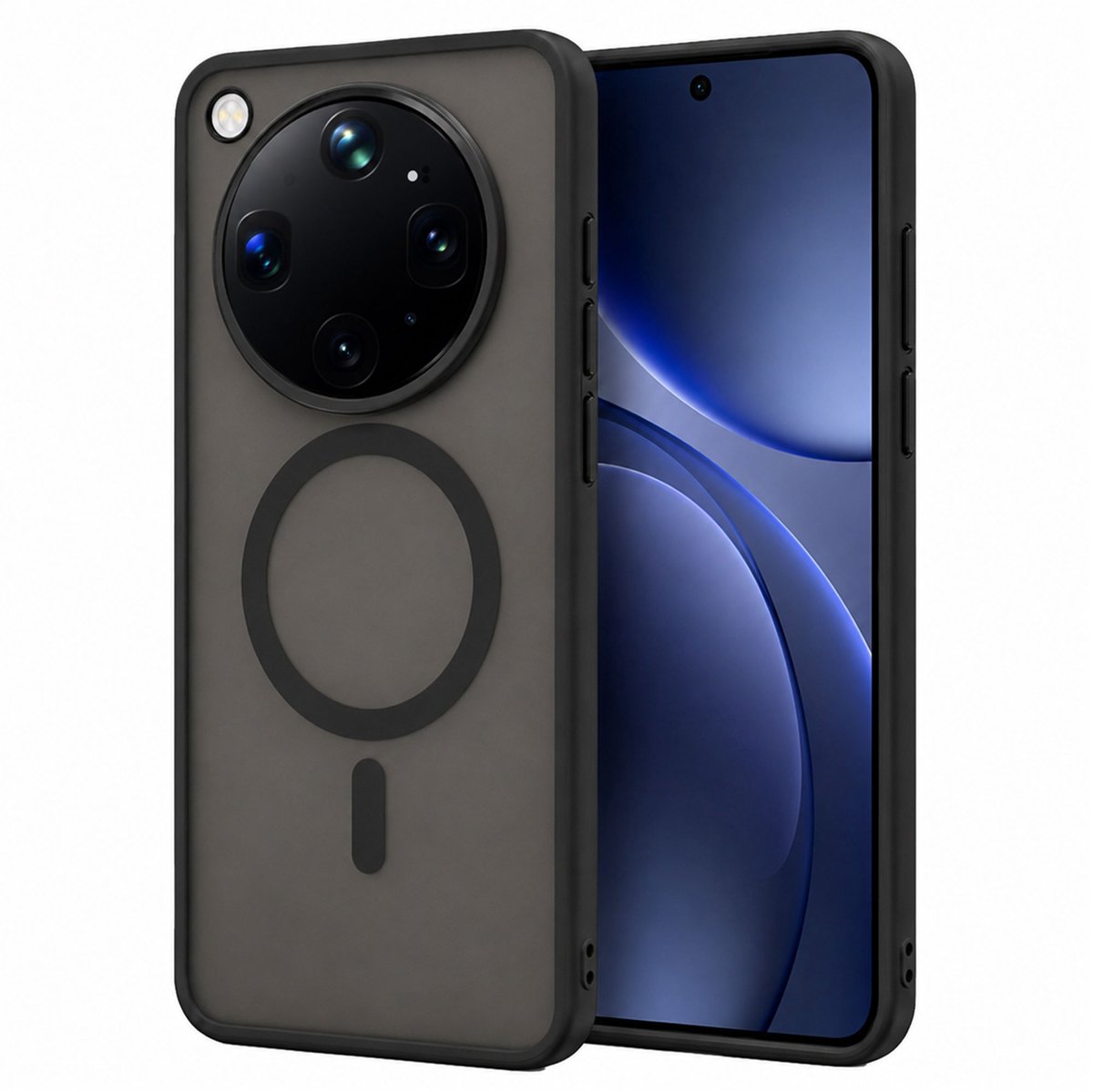 Hoesje geschikt voor OPPO Find X9 Ultra - Geschikt voor Magsafe - Shock Proof Case – Mat Zwart