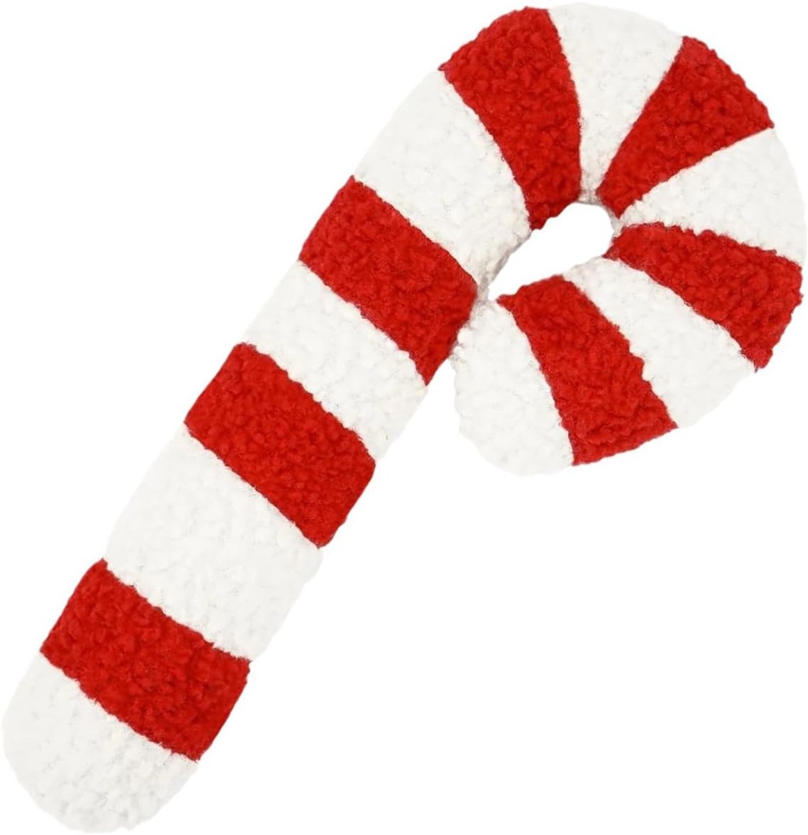 Schattig kerstsnoepkussen, zacht snoepriet pluche kussen, herbruikbaar zoet sierkussen, kerstkussens decoratief voor thuis, woonkamer, slaapkamer (zuurstok, 50 cm)