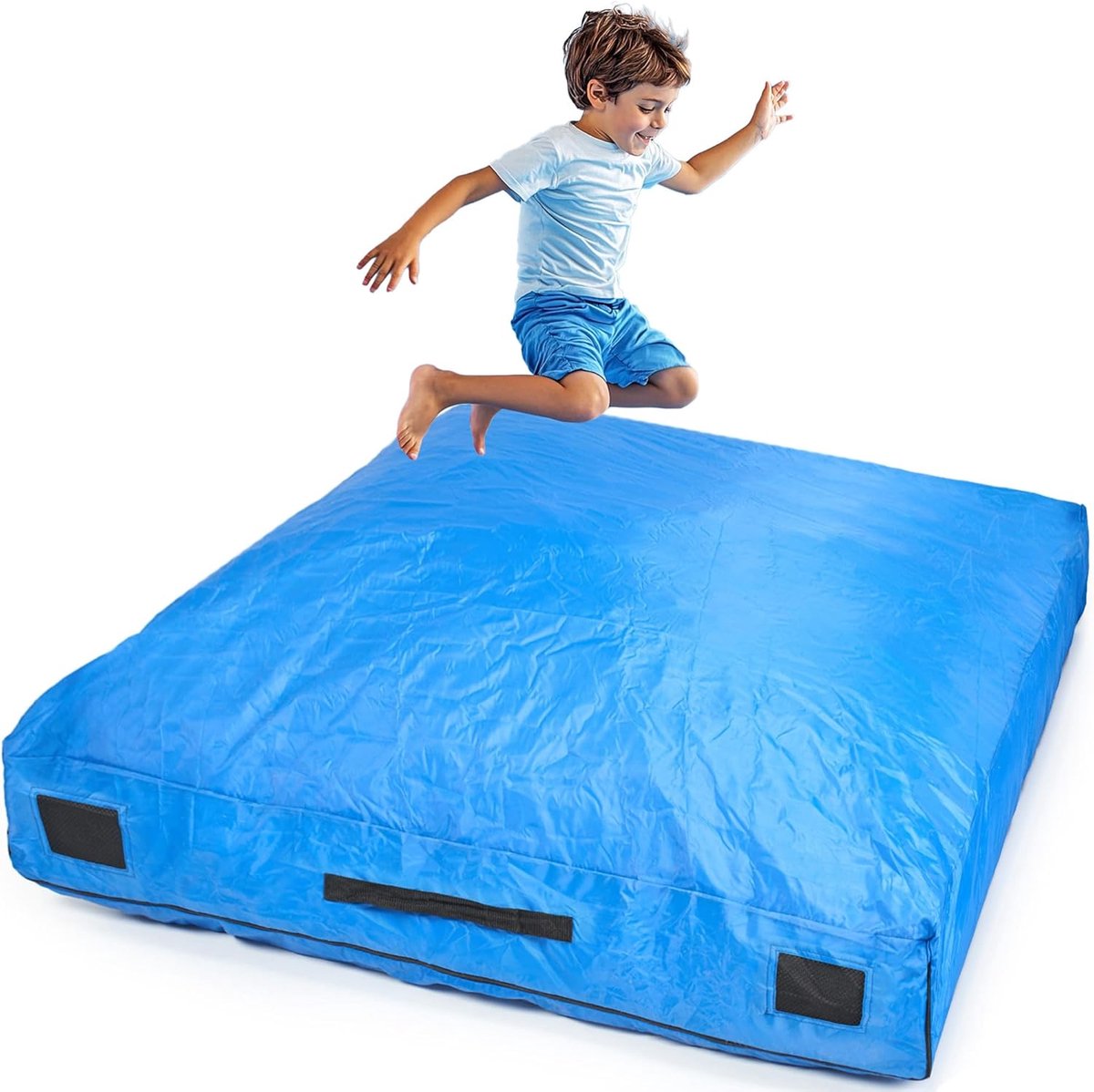 Sensory Crashpad voor kinderen, groot, 152 x 152 cm of 122 x 91 cm, autisme crashmat voor kinderen, zachte landing om te springen en spelen, crashpad, gigantische schuimmat, ook voor klimmen en