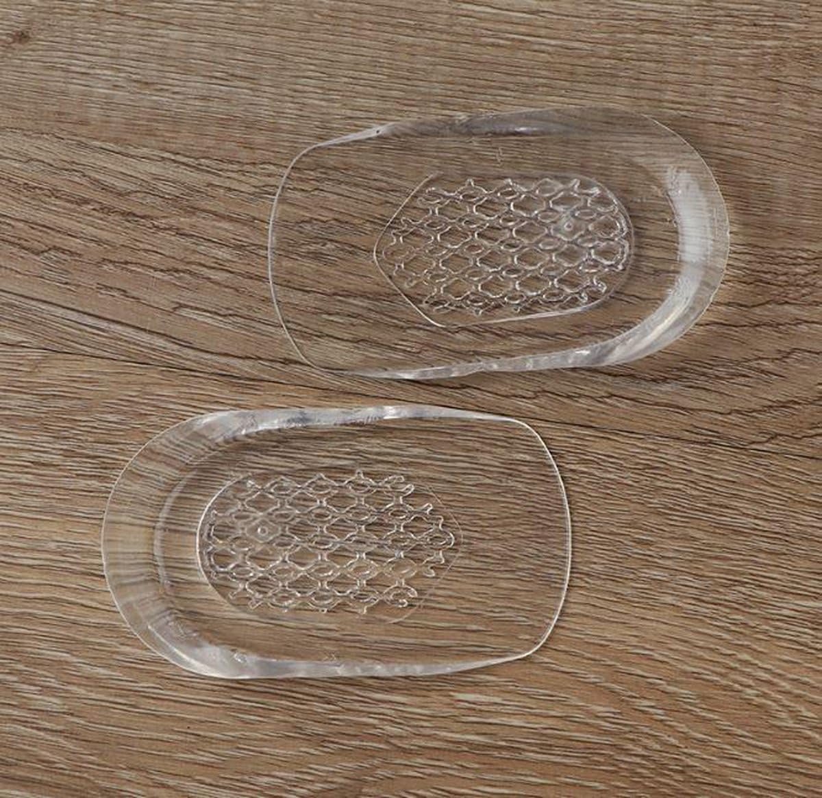 Gel Hielspoor/Gelzolen Hielbescherming/Gelhak/Hielspoorzooltje s/Hielbeschermer/Soft Gel Inlegzool / 2 Stuks/Transparant