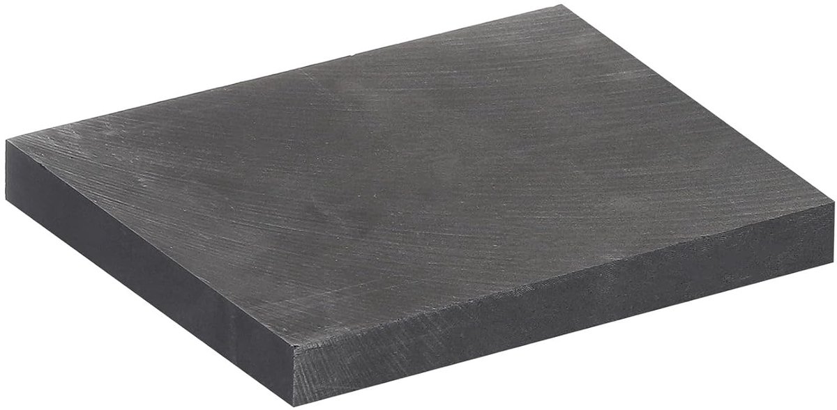 Grafietblok voor smelten, gieten, elektrolyse en galvanoplastiek, afmetingen 150 x 95 x 16 mm voor smelten, galvanische elektrolyse