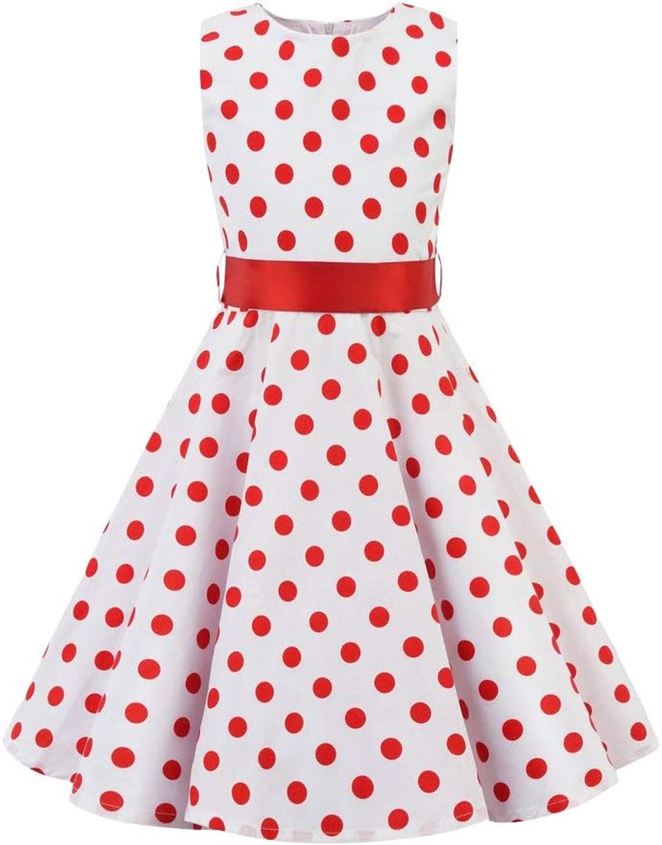 Feestjurk voor meisjes, retro, vintage, rockabilly jurk, cocktailjurk