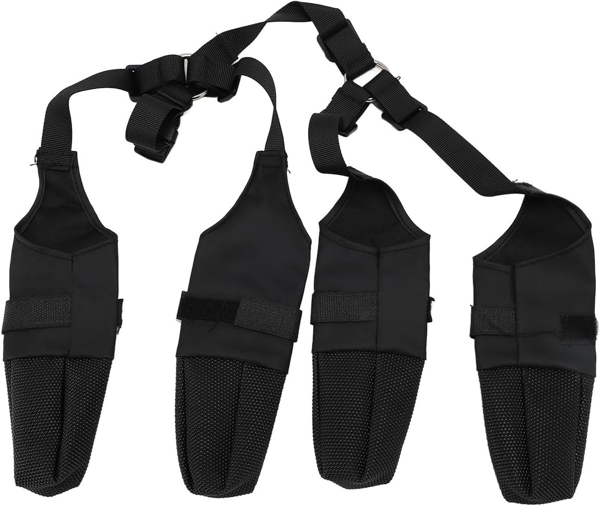 Schoenen voor de Winter, Antislip Hondenlaarzen Pootbeschermer, Verstelbare Buitenhondenlaarzen van Stretchstof voor Kleine Middelgrote Honden, Huisdierschoenen