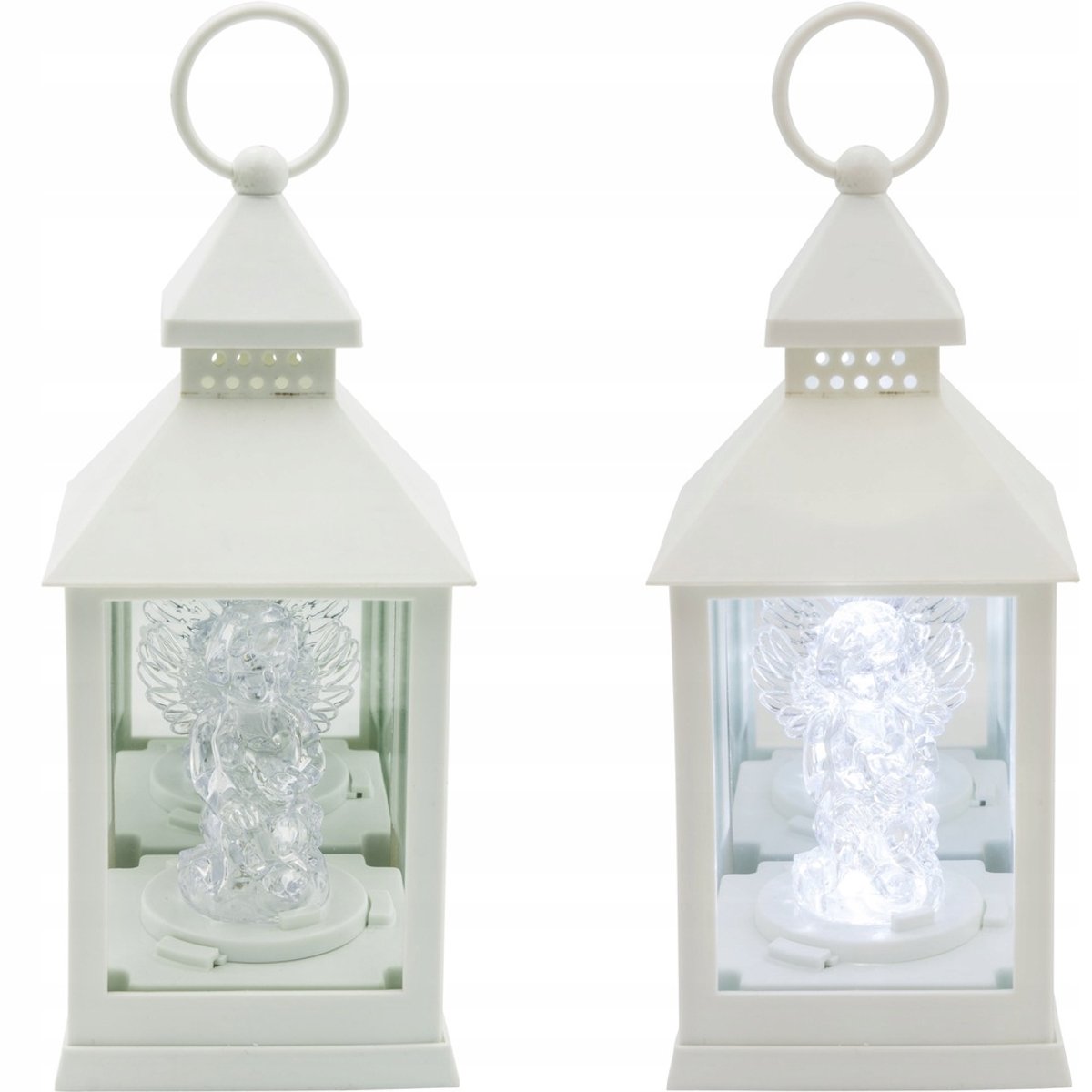 LED Graf Lampion Engel Wit - Veilige en Decoratieve Grafverlichting