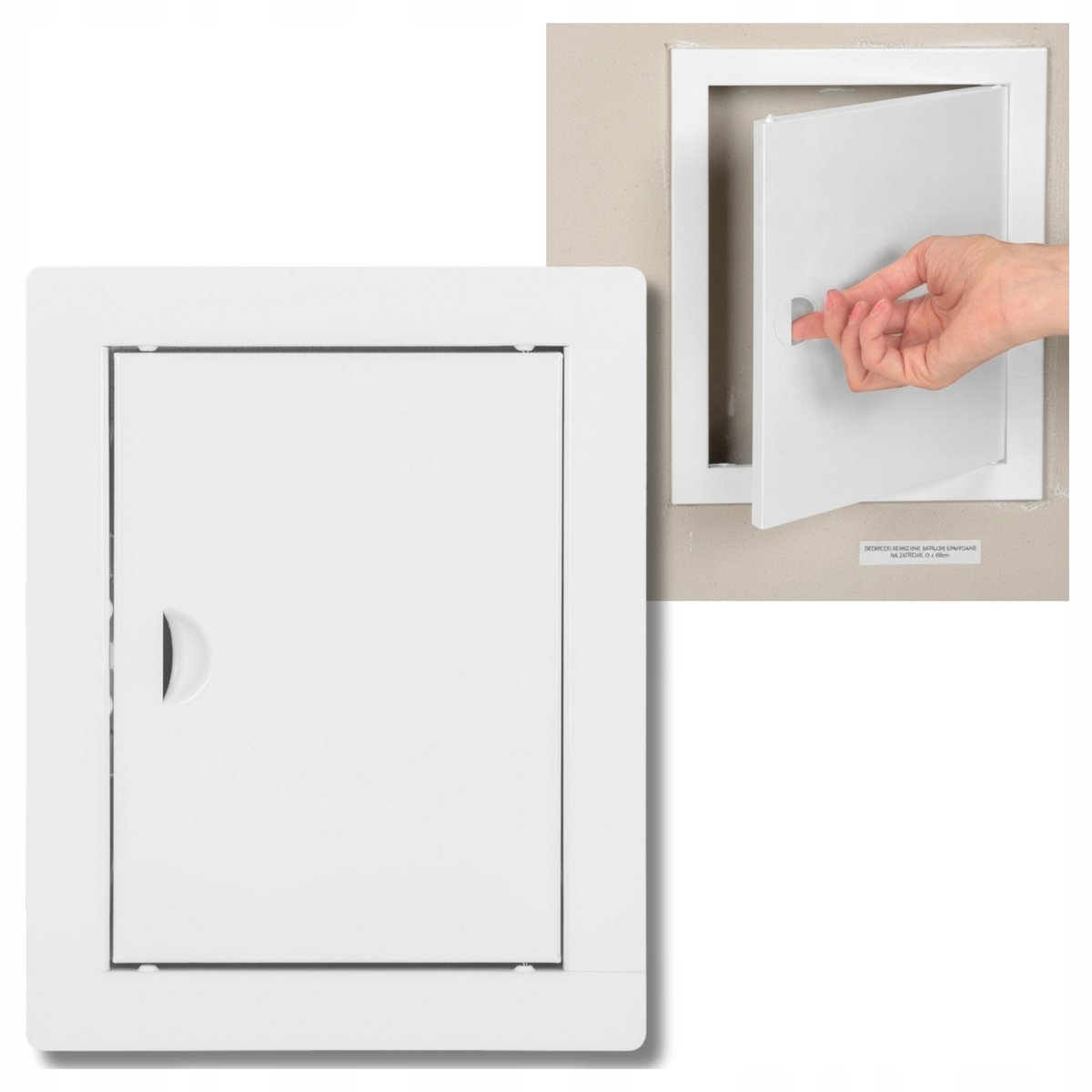 Witte Metalen Inspectieluik 15x20cm - Universeel & Makkelijk te Openen