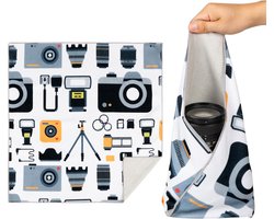 Way Magic Protective Wrap zelfklevende beschermhoes, krasbestendig, stofdicht en wasbaar doek voor camera’s, lenzen, elektronica en cosmetica, 45×45 cm