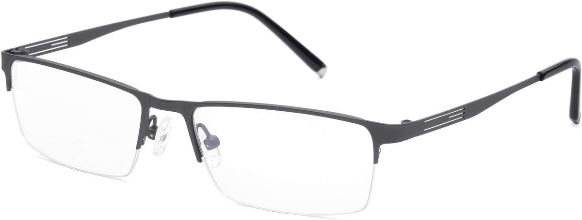Grijze Leesbril Half Frame Titanium Legering Overgang Lezers Brillen Mannen Vrouwen