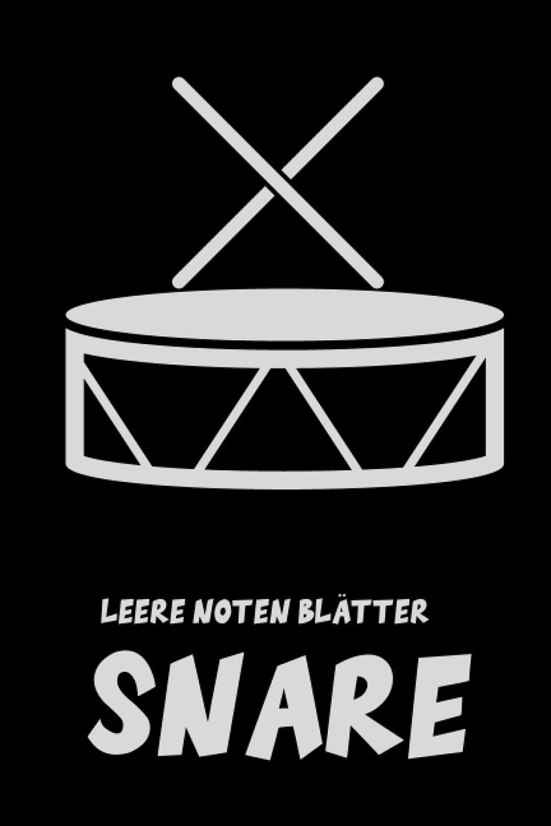Notenbuch: Notenbuch für Snare mit 100 Seiten leeren Notenblätter DIN A5