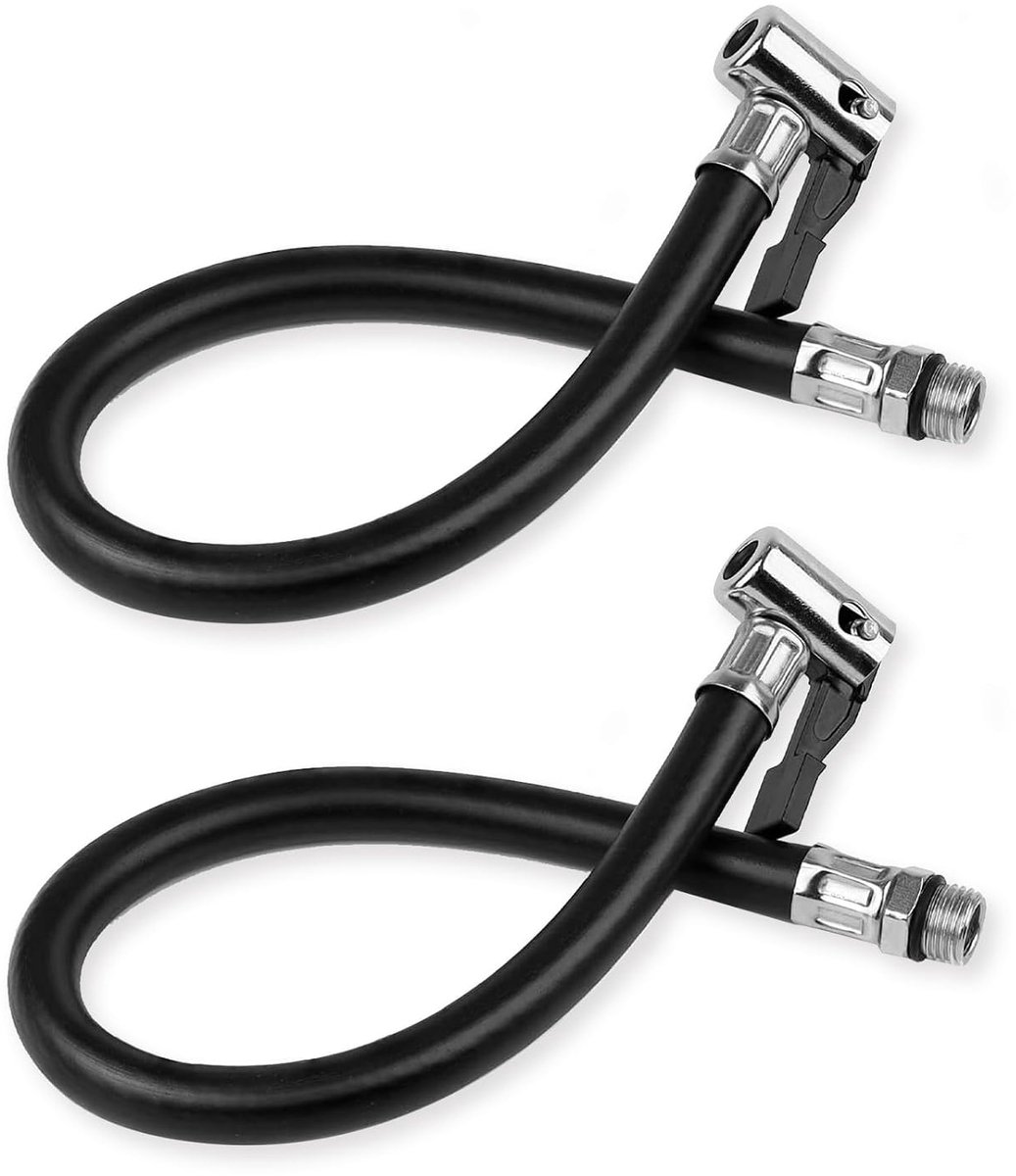 2 Stuks Bandenpomp Slang 13mm Rubber Metaal Voor Fietsen Motoren En Auto's