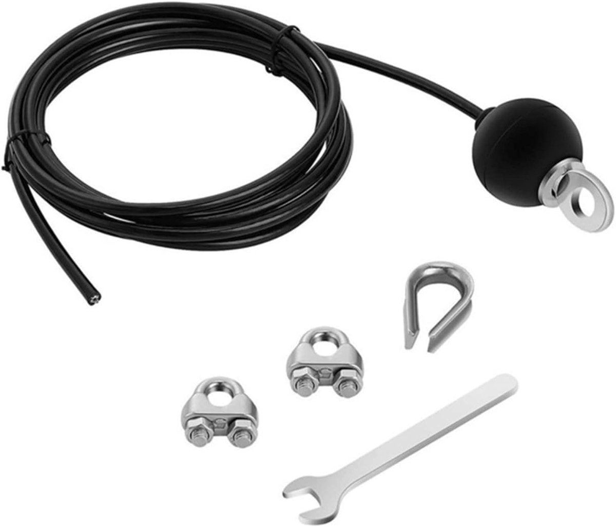 Kabeldraad Fitnessapparaat Staalkabel 4M, Staalkabel Ommanteld voor Fitnessapparaat, Staalkabels voor Fitnessapparaten, Staalkabel Ommanteld voor Lattrek Kabeltrek Touwtrek Fitness