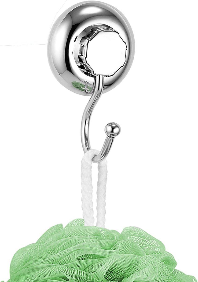 Enkele Robe Hook - Vaccum System - Roestvrij Staal Nooit Roest - Voor Badkamer & Keuken