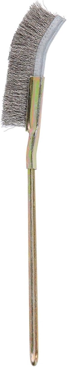 Kop bonsaiborstel, gebogen/rechte kop staal zachte bonsaiborstel Tuinreinigingsgereedschap(gebogen kop)