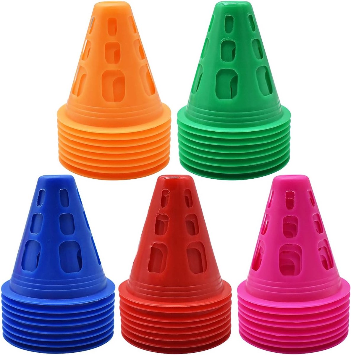 Kegels Plastic Sport Training Verkeerskegel Verkeer Training Agility Marker Cone voor Kinderen Voetbal Sport Paardrijden en Hond Training