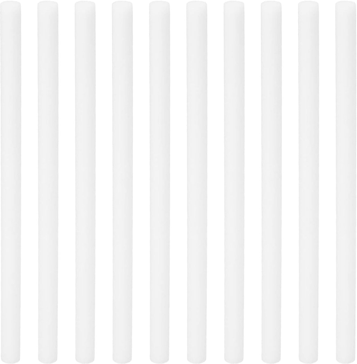 Luchtbevochtiger katoenen filterstokken, 10 stuks navulbare sticks filterlonten vervanging voor USB Mini luchtbevochtigers draagbare diffuser (5,31" x 0,28"), wit