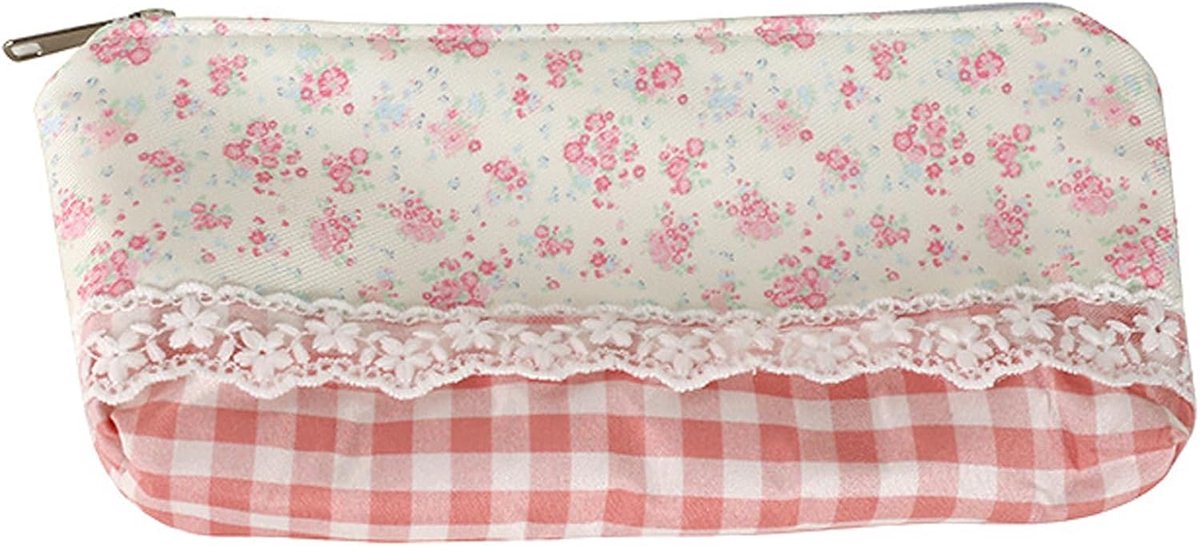 Etui Voor Meisjes, Gewatteerde Pennenzak, Multifunctionele Potloodzak, Kan Worden Gebruikt als Cosmetische Tassen, Voortreffelijk Geschenk, Kantoor, en is Gemakkelijk mee te Nemen (Roze)