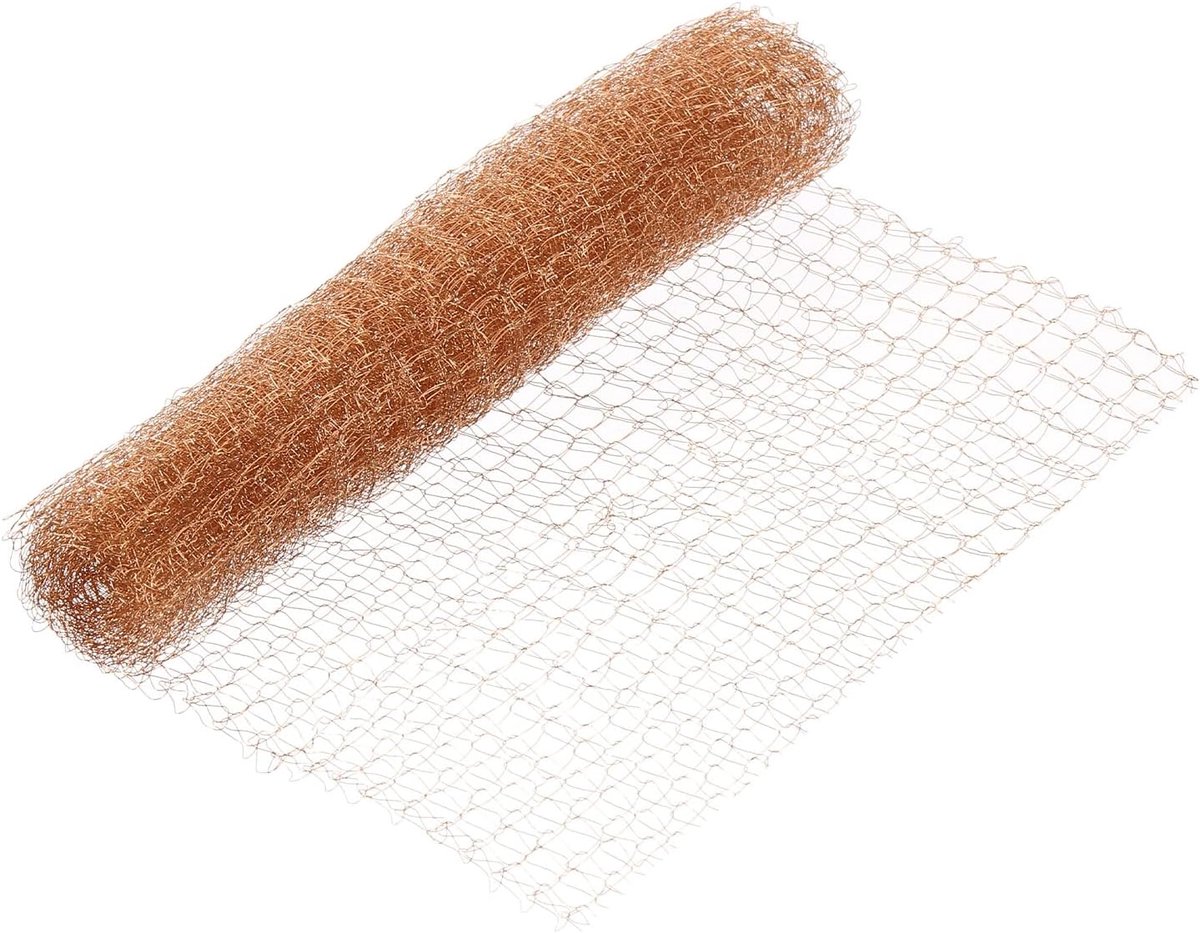 Kopervlechtwerk, 12 x 101 cm, dubbellaags zuiver koperdraadgaas, dichte filterzeef voor gatsluiting, tuinafdichting, distillatie