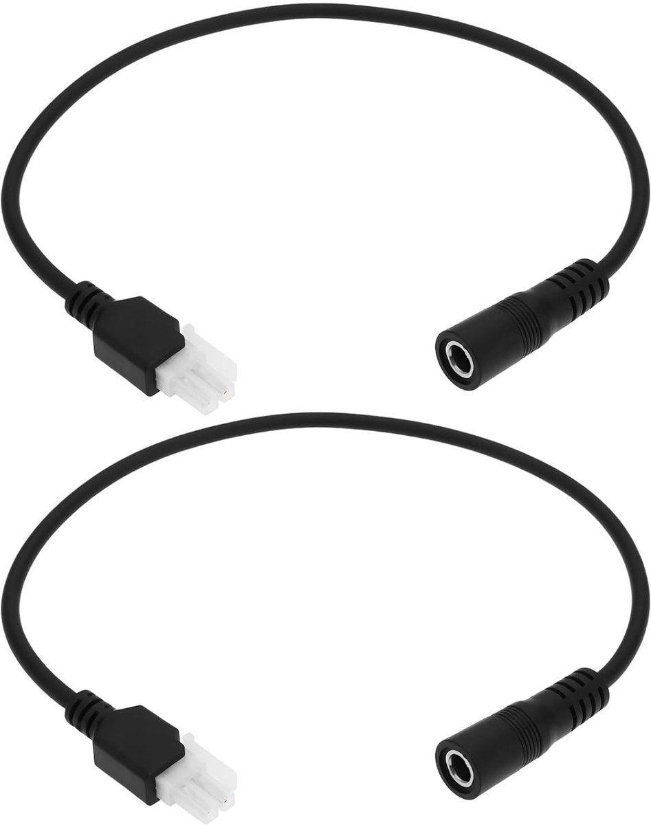 2 stks 5.5x2.5mm naar 5557-2x1P Voeding Adapter Kabel 12V 3A Compatibel met FORTIGATE FORTINET Firewall FSP036-RBBN2 FSP036-RAB