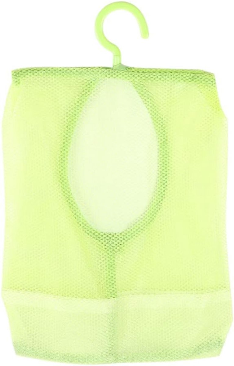 Waszak van Mesh, Multifunctionele Opbergtas van Mesh voor Ondergoed, Reistas met Ophanghaak voor Sokken, Kousen, Bh's en Ander Ondergoed de badkamer. (GREEN)