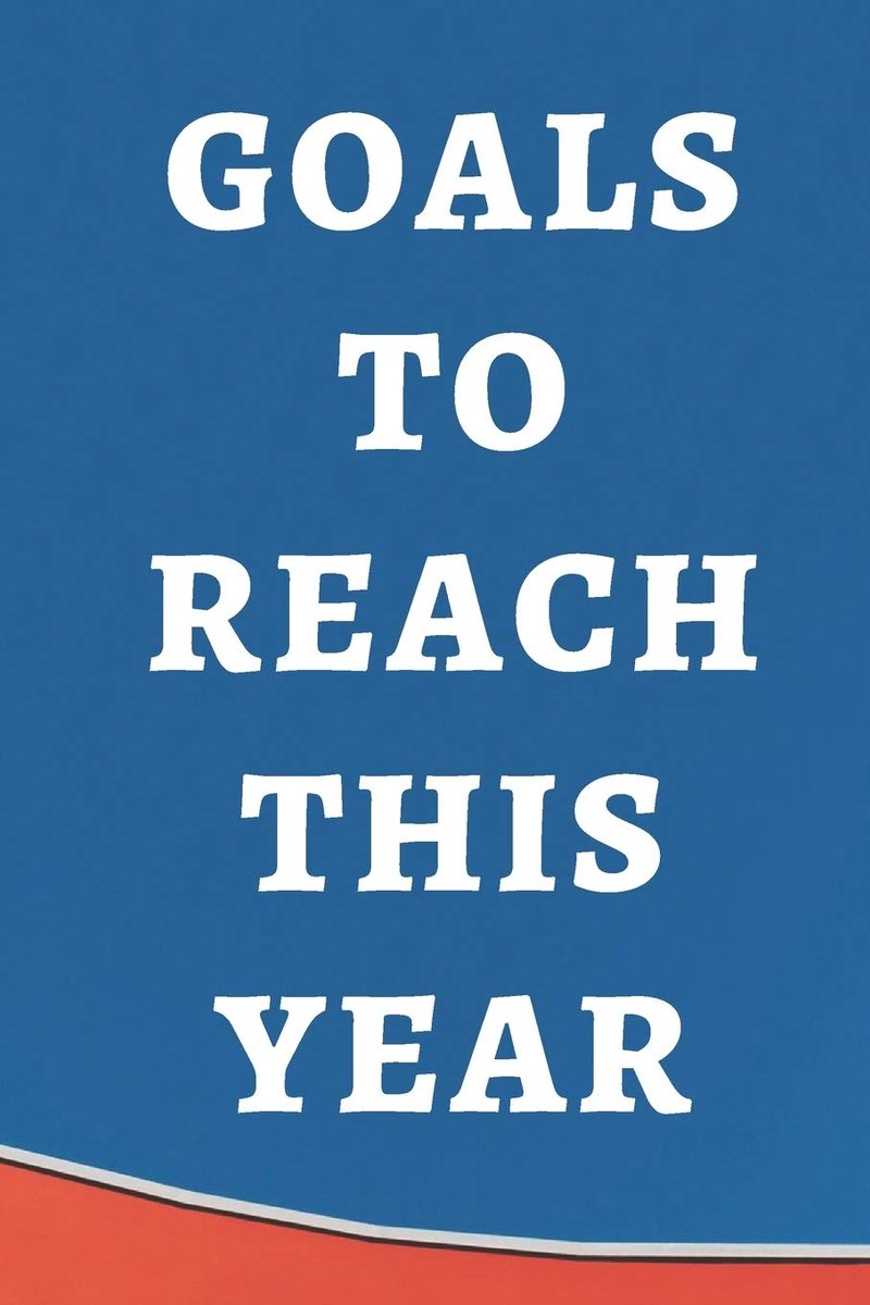 Goals to reach this year notebook
