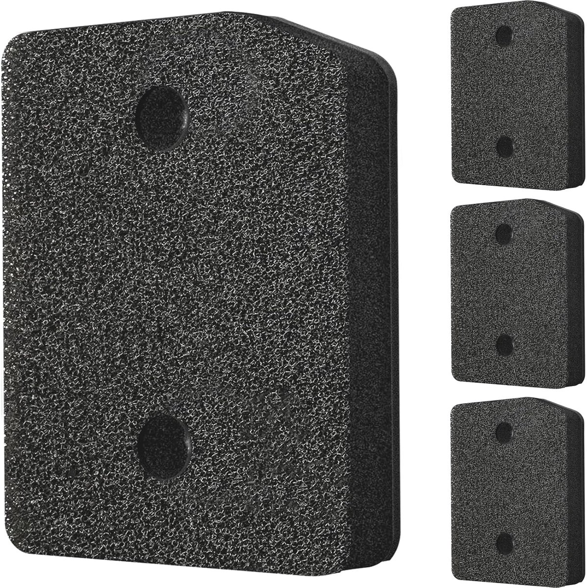 Droogfilter, 4 stuks (21 x 16 x 3 cm), filterpad, pluisfilter, schuim, filterspons compatibel met Miele T1 drogerfilter en Miele geurflacon voor droger