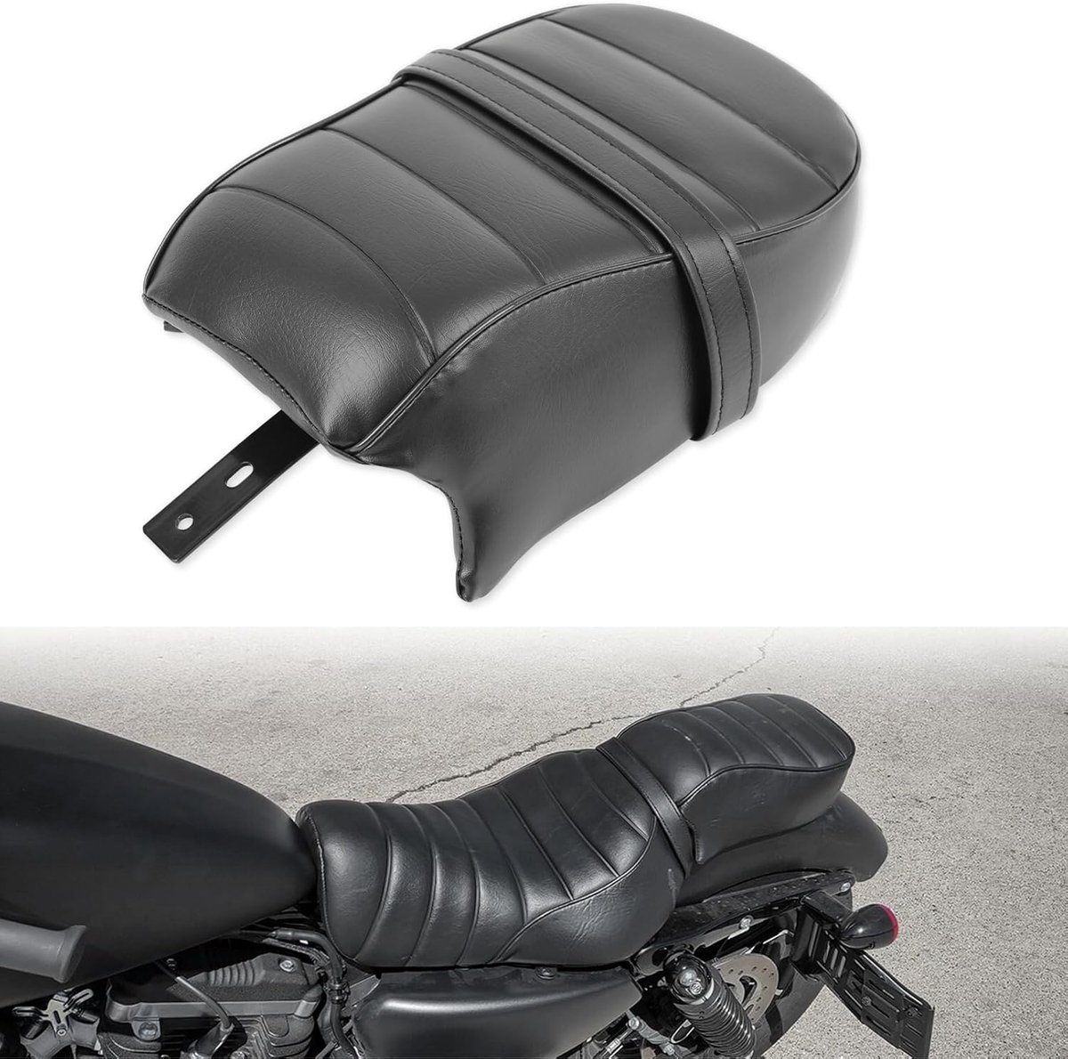 Motorfiets bijrijdersstoel compatibel met Harley Davidson 2016-2022 Sportster Iron 883 XL883N modellen