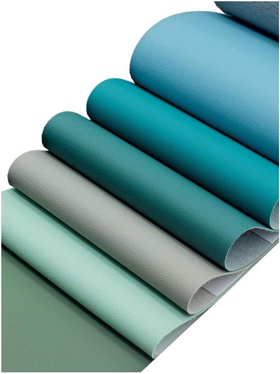 Wangk Kunstlederen bekleding voor eco-leer, kunstleer, kunstleer, dik kunstleer, voor bank, autostoel, meubels, jassen, lichtgroen, 1,38 x 2 m