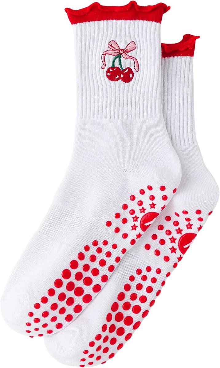 Rüschen Pilates Socken dames Pilatessokken met ruches
