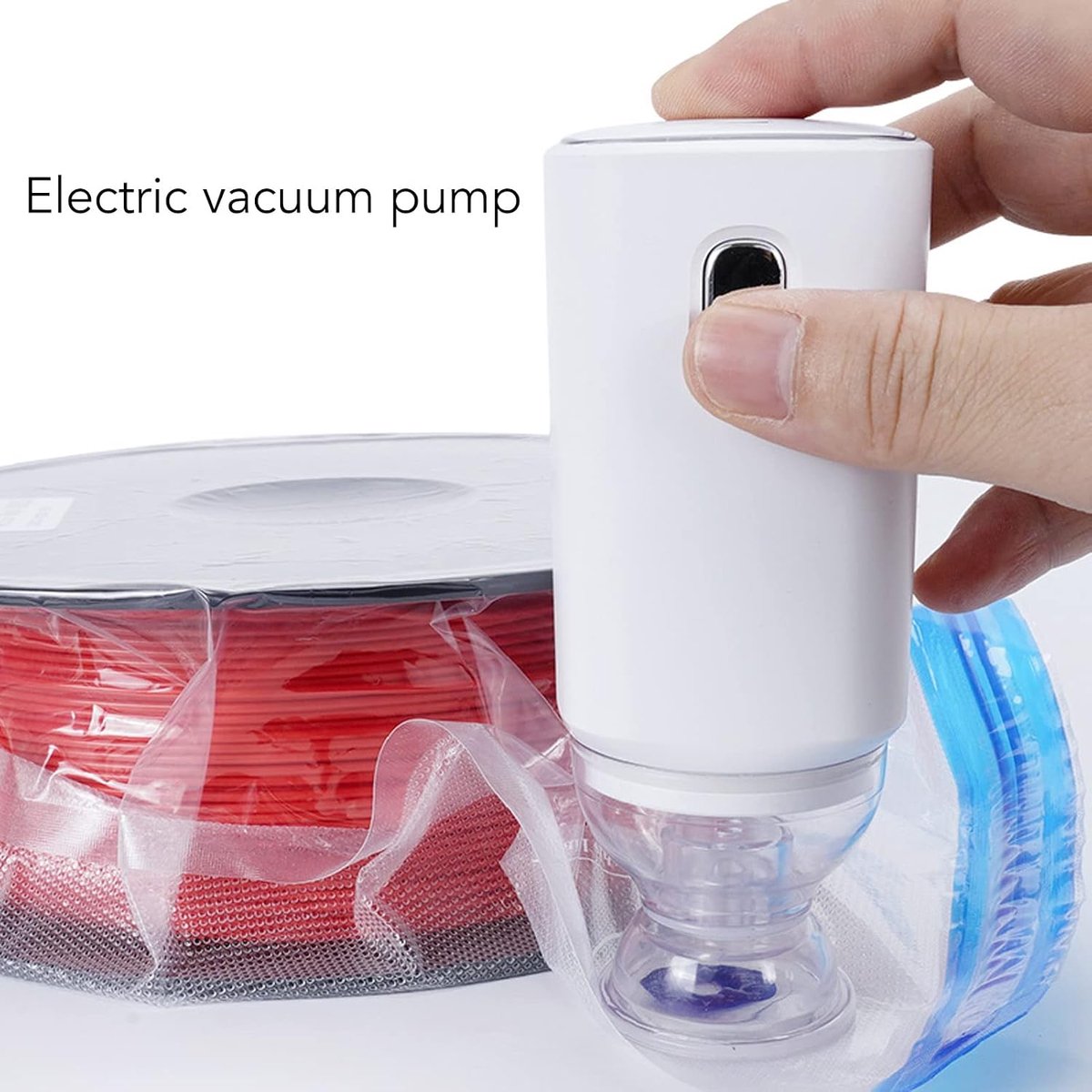 Vacuümzakpomp Draagbare Oplaadbare Reishandpomp voor Vacuümopslagzakken 3D-printer Filamentopslagzakken Ruimtebesparende Zakken Vacuümvoedselzakken 5V