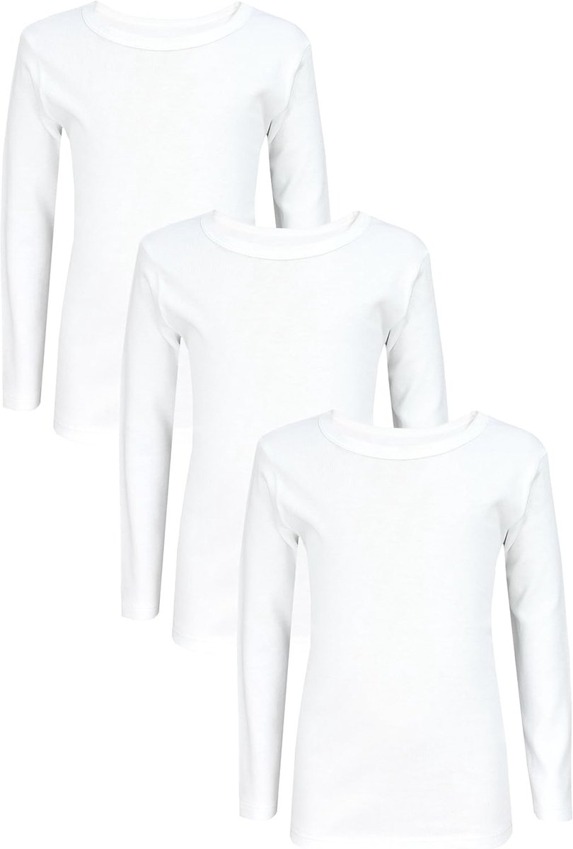 Kinderen Ondershirt met Lange Mouw 3 Pack