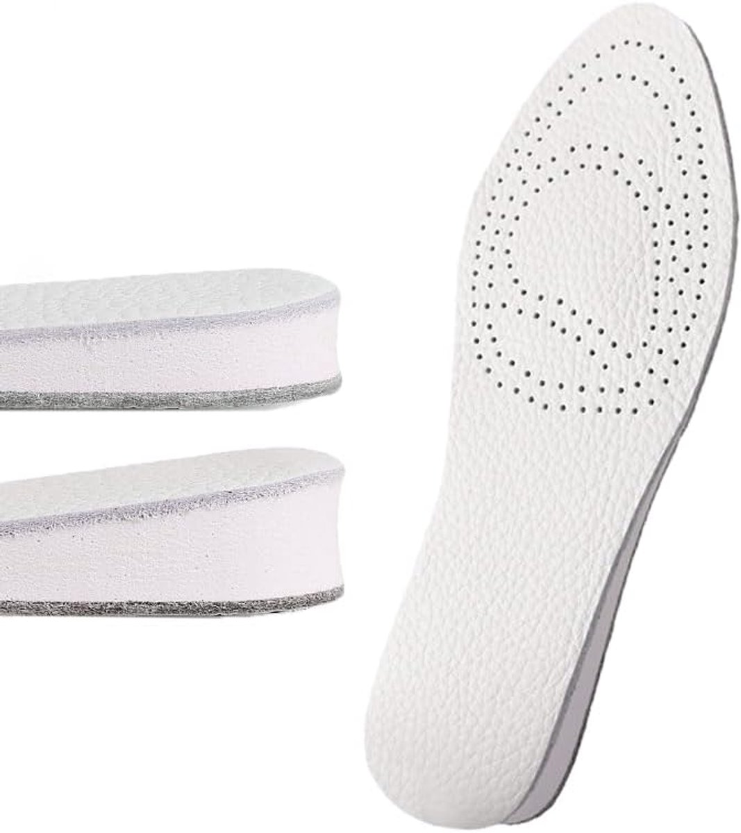 Verhogen Hak Lift Dubbelzijdig Leren Binnenzool Hoogte Toenemend 1,5 cm/2,5 cm Mannen Vrouwen (2.5CM, 38-39)