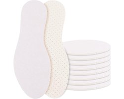 4 paar blotevoetenzolen, badstof zolen, dikte 3 mm, 41 EU | Inlegzolen voor zweet met latexdemping, deodorant-inzetstukken voor dames en heren, op maat te snijden