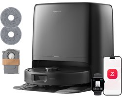 Roborock Qrevo 2 Pro Set-Robotstofzuiger-FlexiArm-technologie-25000 Pa-dubbel anti-klitsysteem-Intensieve tapijtreiniging 15 mm Dweilverhoging-Drogen met 45°C hete lucht en zelfreiniging op 75°C-Roborock SmartPlan 3.0-Reactive Tech obstakelvermijding